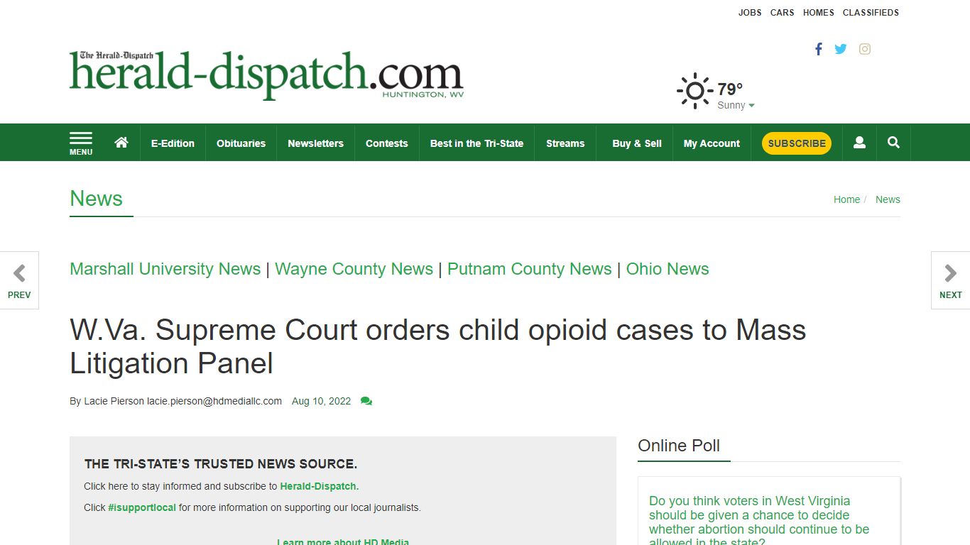 W.Va. Supreme Court orders child opioid cases to Mass Litigation Panel ...